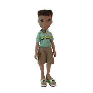 Vintage MGA Bratz Boyz Dylan Doll Blue Shirt‎ Khaki Shorts Sandals Shoes 2001